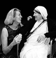 Lorna Kelly with Mother Teresa