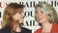 Lorna Kelly With Sarah Ferguson, the Duchess of York, at a Charity Benefit Auction